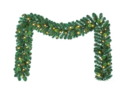Tannengirlande mit LED-Beleuchtung 270 cm Grün
