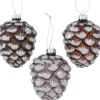 Tannenzapfen Deko-Anhänger 10 cm 3fach-sortiert