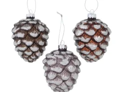 Tannenzapfen Deko-Anhänger 10 cm 3fach-sortiert