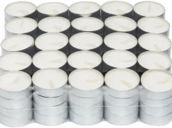 Teelichter 100 Stück Weiß