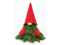 Triumph Tree Dekorativer Weihnachtswichtel 45 cm x Ø 42 cm Grün-Rot