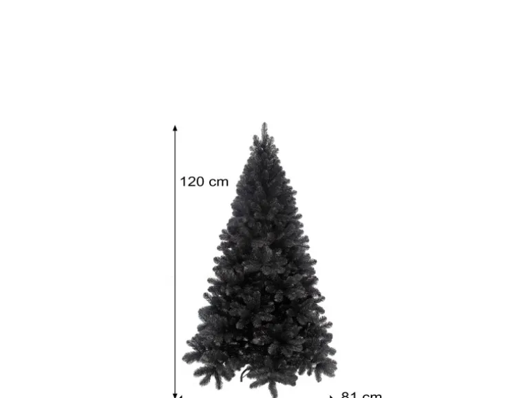 Triumph Tree Weihnachtsbaum Tuscan 120 cm x Ø 81 cm Schwarz