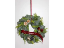 Türkranz Advent 25 cm Altrot