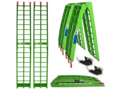 TRUTZHOLM 2x Auffahrrampe Klappbar 180 cm Traglast 680 kg Grün