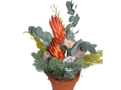 Vasen-Grabstrauß Nobilis 18 cm Rot