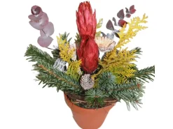 Vasen-Grabstrauß Nobilis 18cm Brombeere