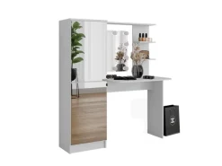 Vicco Frisierkommode  Jasmin Weiß 123 x 141.2 cm mit LED-Beleuchtung