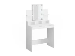Vicco Schminktisch Ania Weiß 80 cm mit LED Beleuchtung