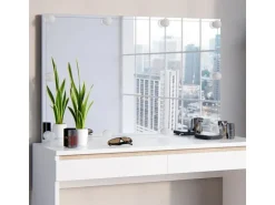 Vicco Schminktisch Emma Weiß 120 cm mit LED Beleuchtung