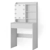 Vicco Schminktisch Laura Weiß 70 cm mit LED Beleuchtung
