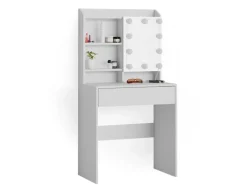 Vicco Schminktisch Laura Weiß 70 cm mit LED Beleuchtung