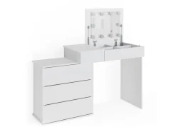 Vicco Schminktisch Lotos Weiß 117.4 cm mit LED Beleuchtung