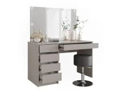 Vicco Schminktisch Sherry Cashmere 120 cm mit Spiegel Hocker & LED-Beleuchtung