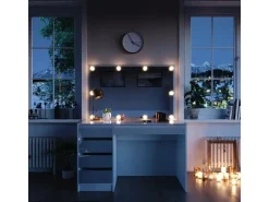 Vicco Schminktisch Sherry Weiß 120 cm mit LED Beleuchtung