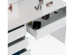 Vicco Schminktisch Sherry Weiß 120 cm mit LED Beleuchtung