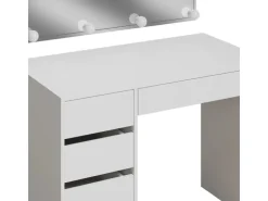 Vicco Schminktisch Thalia Weiß 100 cm mit LED Beleuchtung