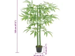 vidaXL Bambusbaum Künstlich 384 Blätter 120 cm Grün Modell 1
