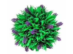 vidaXL Buchsbaumkugel mit Lavendel 2 Stk Künstlich 28 cm