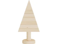 vidaXL Deko-Weihnachtsbäume 2 Stk Holz 30 cm Massivholz Kiefer
