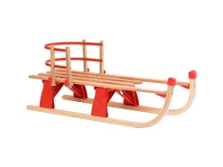 vidaXL Klappschlitten mit Rückenlehne 119 cm Holz