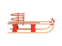 vidaXL Klappschlitten mit Rückenlehne 119 cm Holz