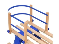 vidaXL Klappschlitten mit Rückenlehne 110 cm Sperrholz