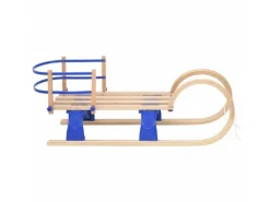 vidaXL Klappschlitten mit Rückenlehne 110 cm Sperrholz