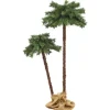 vidaXL Künstliche Doppel-Palme mit LEDs 90 cm   150 cm
