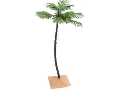 vidaXL Künstliche Palme LED Warmweiß 72 LEDs 120 cm