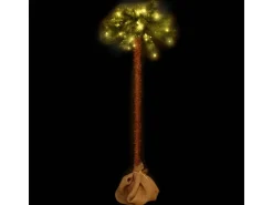 vidaXL Künstliche Palme mit LEDs 150 cm