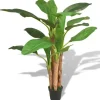 vidaXL Künstlicher Bananenbaum mit Topf 175 cm Grün