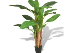 vidaXL Künstlicher Bananenbaum mit Topf 175 cm Grün