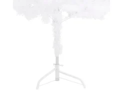 vidaXL Künstlicher Eck-Weihnachtsbaum Weiß 240 cm PVC