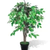 vidaXL Künstlicher Ficus mit Topf 90 cm