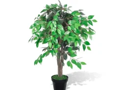 vidaXL Künstlicher Ficus mit Topf 90 cm