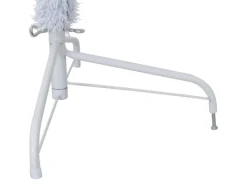 vidaXL Künstlicher Halber Weihnachtsbaum mit Ständer Weiß 240 cm PVC