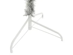 vidaXL Künstlicher Halb-Weihnachtsbaum mit Ständer Silbern 240 cm PVC