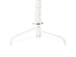 vidaXL Künstlicher Halb-Weihnachtsbaum mit Ständer Schlank Weiß 120 cm