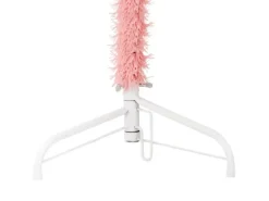 vidaXL Künstlicher Halb-Weihnachtsbaum mit Ständer Schlank Rosa 150 cm