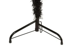 vidaXL Künstlicher Halb-Weihnachtsbaum Ständer Schlank Schwarz 240 cm