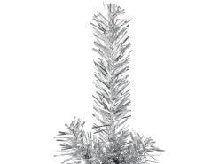 vidaXL Künstlicher Halb-Weihnachtsbaum Ständer Schlank Silbern 120 cm