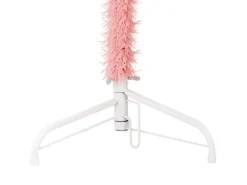 vidaXL Künstlicher Halb-Weihnachtsbaum mit Ständer Schlank Rosa 120 cm