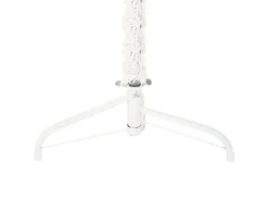 vidaXL Künstlicher Halb-Weihnachtsbaum mit Ständer Schlank Weiß 240 cm