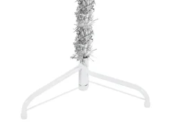 vidaXL Künstlicher Halb-Weihnachtsbaum Ständer Schlank Silbern 240 cm