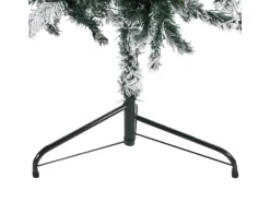 vidaXL Künstlicher Halb-Weihnachtsbaum mit Schnee Schlank 240 cm