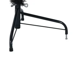 vidaXL Künstlicher Halb-Weihnachtsbaum mit Ständer Schwarz 210 cm PVC