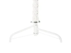 vidaXL Künstlicher Halb-Weihnachtsbaum mit Ständer Schlank Weiß 210 cm