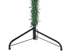 vidaXL Künstlicher Halb-Weihnachtsbaum mit Ständer Schlank Grün 150 cm