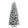 vidaXL Künstlicher Weihnachtsbaum Beschneit 210 cm PVC PE
