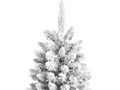 vidaXL Künstlicher Weihnachtsbaum Beschneit 210 cm PVC PE